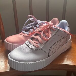 RARE CUSTOM  One-of-a-kind Puma Carina 2.0 Women’s Tennis Shoes Size 7.5